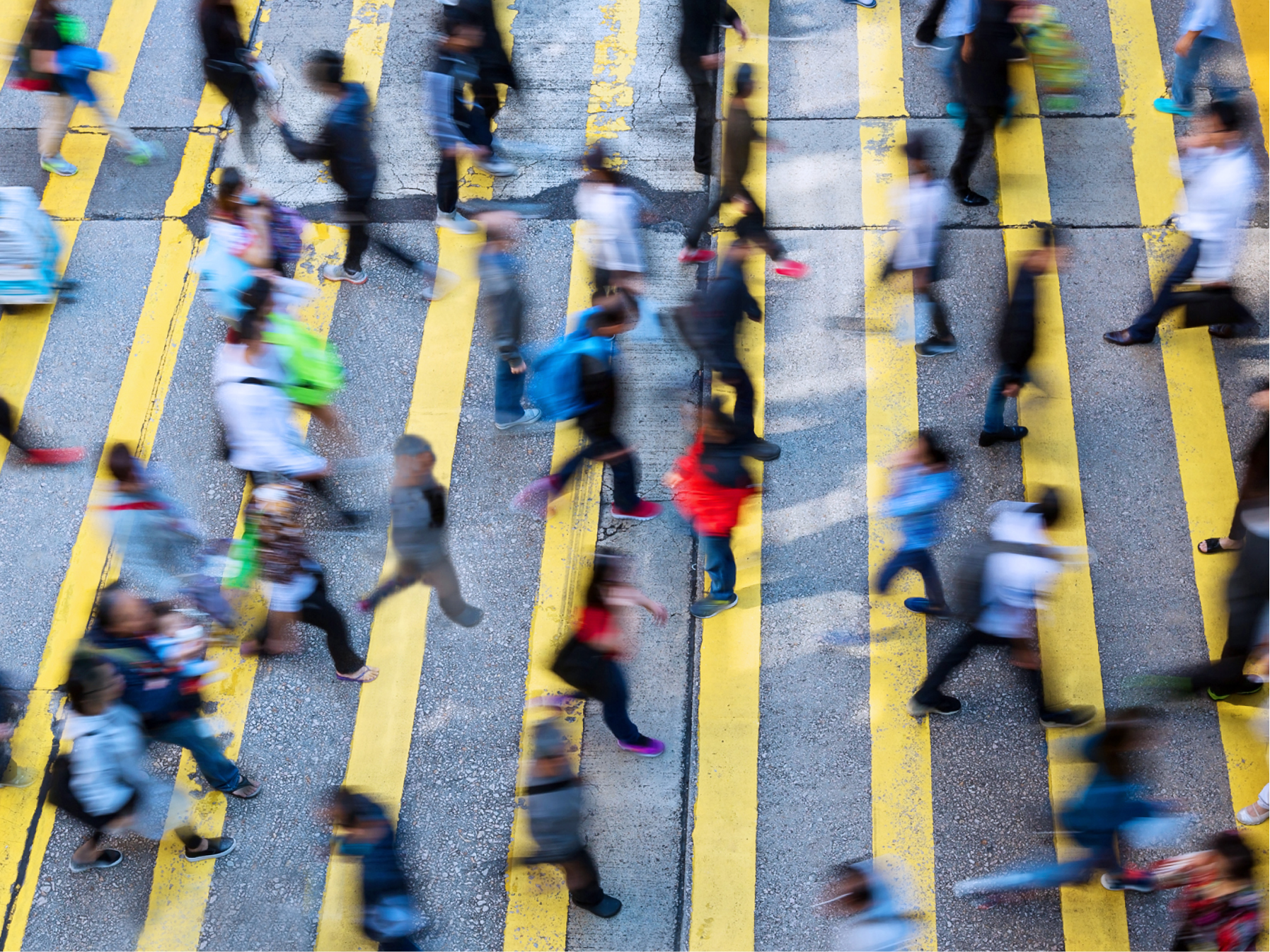 People crossing a busy road